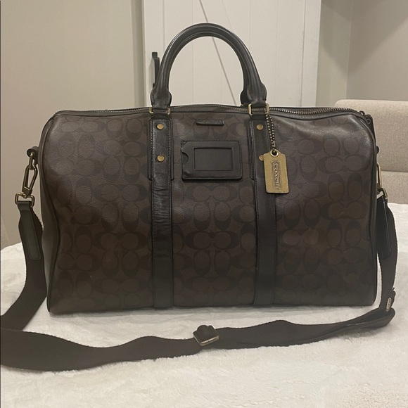 Coach Other - Coach Signature Brown Duffel Bag